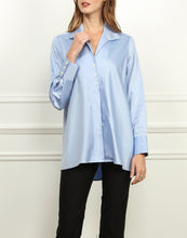 Load image into Gallery viewer, Betty Wing Collar A-line Tunic In Herringbone Weave