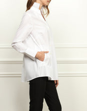 Load image into Gallery viewer, Dee Luxe Cotton A-line Shirt Jacket In White