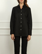 Load image into Gallery viewer, Claudia Black and White Color Blocked Tunic