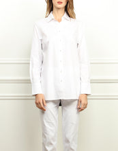 Load image into Gallery viewer, Claudia Black and White Color Blocked Tunic