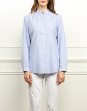Load image into Gallery viewer, Frankie Relaxed Fit Shirt In Indigo/White Mini Stripe