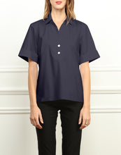 Load image into Gallery viewer, Aileen Short Sleeve Shirt Collar Top