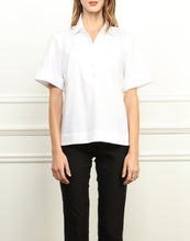 Load image into Gallery viewer, Aileen Short Sleeve Shirt Collar Top