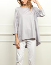 Load image into Gallery viewer, Cecilia A-line Knit Top In Silver