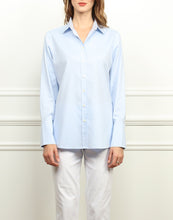 Load image into Gallery viewer, Meghan Luxe Cotton Relaxed Fit Shirt In Blue Mist