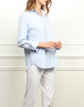 Load image into Gallery viewer, Meghan Luxe Cotton Relaxed Fit Shirt In Blue Mist