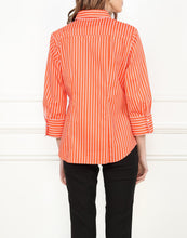 Load image into Gallery viewer, Diane Classic Fit Shirt In Orange/White Stripe