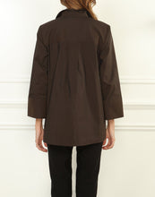 Load image into Gallery viewer, Salina 3/4 Sleeve Stretch Taffeta Popover