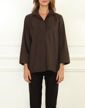 Load image into Gallery viewer, Salina 3/4 Sleeve Stretch Taffeta Popover
