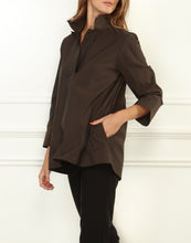 Load image into Gallery viewer, Salina 3/4 Sleeve Stretch Taffeta Popover