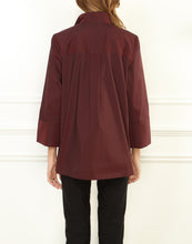 Load image into Gallery viewer, Salina 3/4 Sleeve Stretch Taffeta Popover
