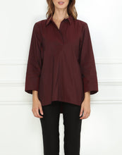 Load image into Gallery viewer, Salina 3/4 Sleeve Stretch Taffeta Popover