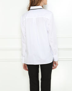 Margot Long Sleeve Luxe Cotton Relaxed Fit Shirt