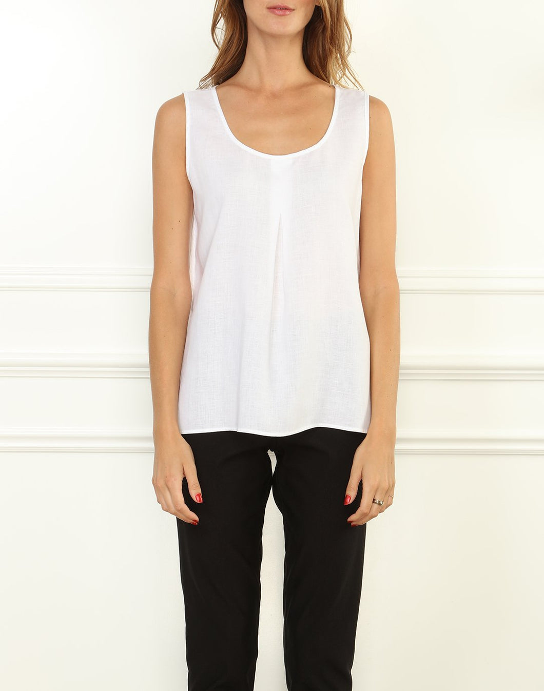 Holly Luxe Linen Convertible Neckline Tank