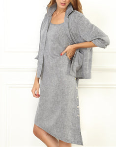 Gigi Luxe Linen Short Jacket