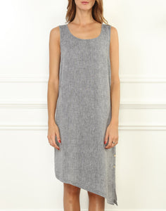 Ingrid Luxe Linen Sleeveless Dress