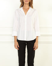 Load image into Gallery viewer, Joselyn Stretch Luxe Cotton 3/4 Sleeve Shirt