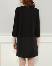 Load image into Gallery viewer, Raquel 3/4 Sleeve Woven/Knit Mixed Dress
