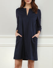 Load image into Gallery viewer, Raquel 3/4 Sleeve Woven/Knit Mixed Dress