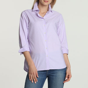 Margot Relax Fit Shirt In Stripe/Gingham