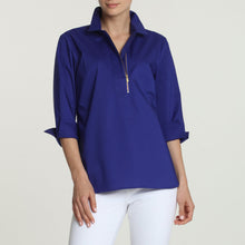 Load image into Gallery viewer, Sasha 3/4 Sleeve Zipper Detail Popover